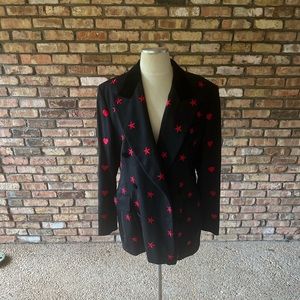 Escada blazer with fun stars,  hearts,  and bows size 40